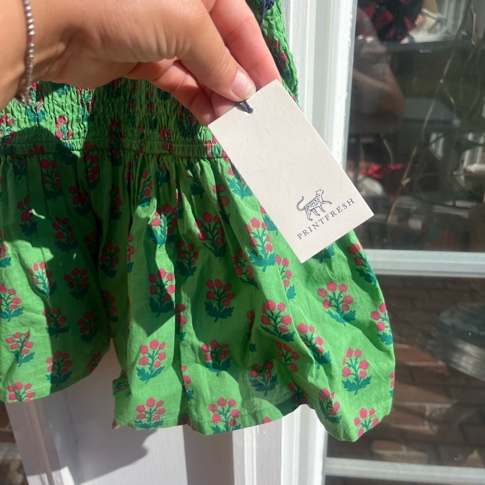 Printfresh In Bloom High Priority Blouse in Clover Green NWT - Picture 10 of 16